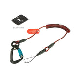 Coil E-Tether With Dual Locking Carabiner & E-Catch