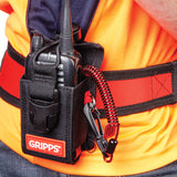 Adjustable Two-Way Radio Holster With Coil E-Tether And E-Catch