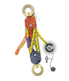 Aztek Pulley Set Kit (2 x pulleys, rope cover, pin, all cordage, Rock Pro bag)