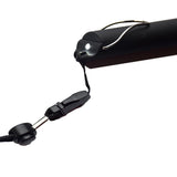 Mini Electronic Whistle/Loop Lanyard - Black